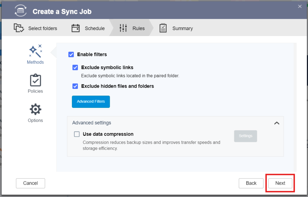Sync Job Rules
