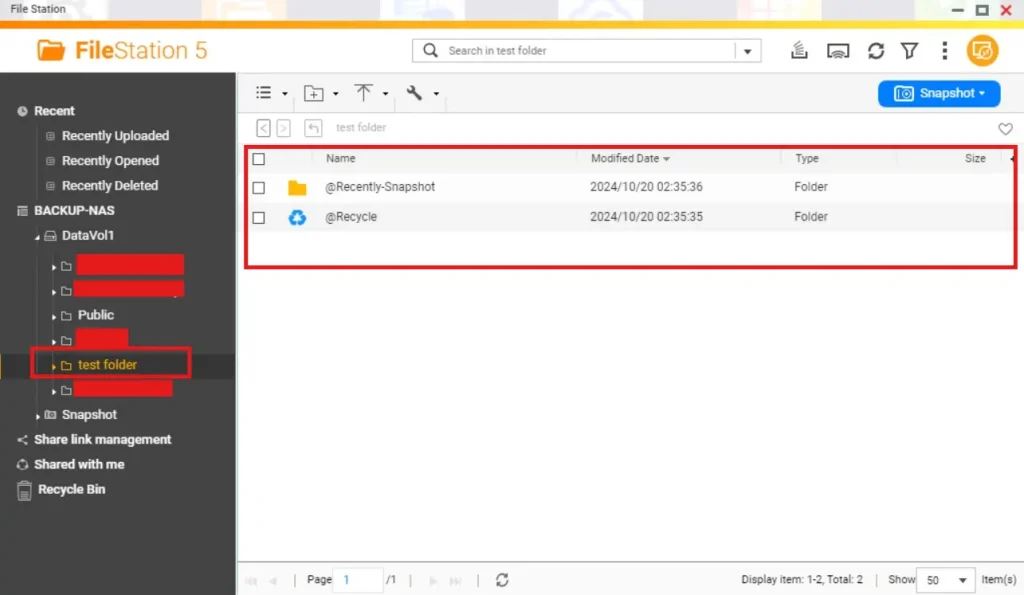 File Sharing - FileStation