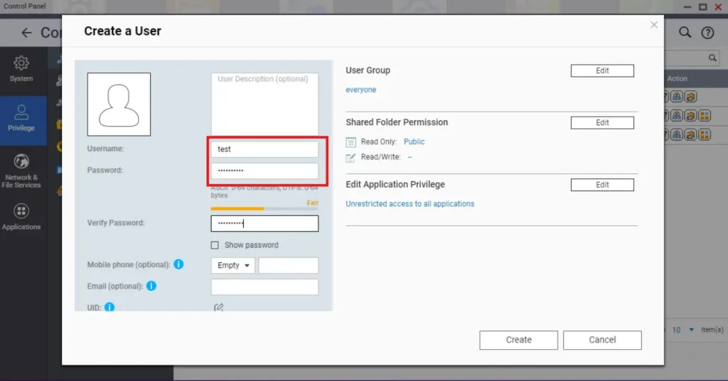 File Sharing - User
