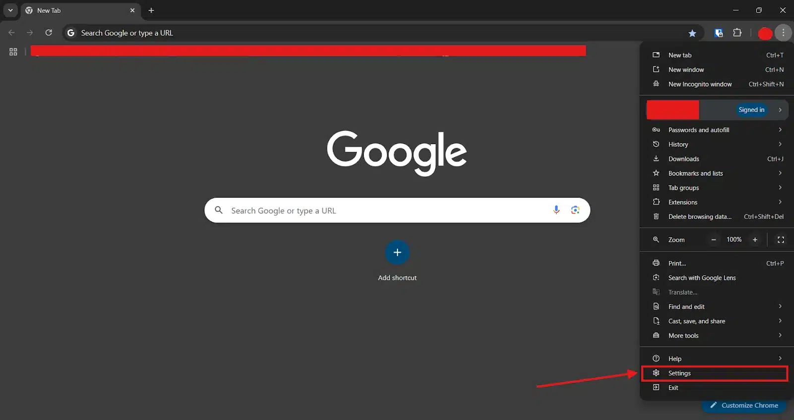 Chrome Settings