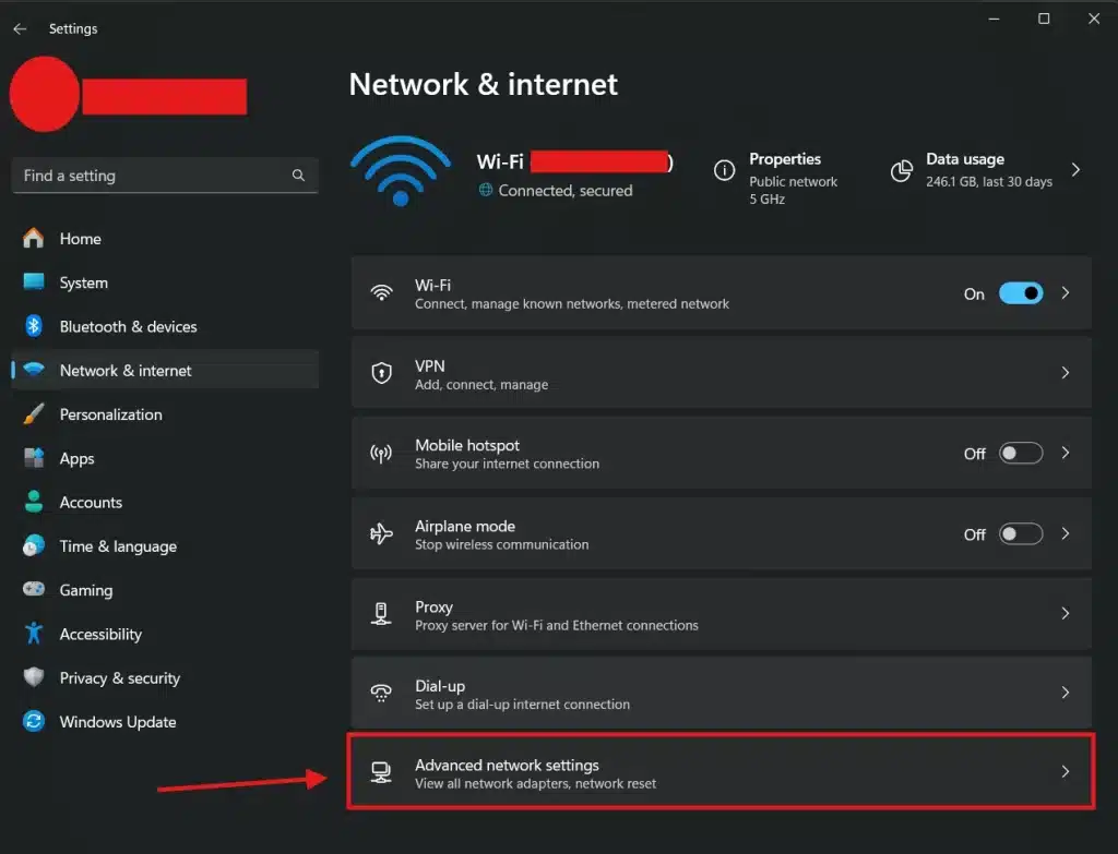 Windows Internet Settings