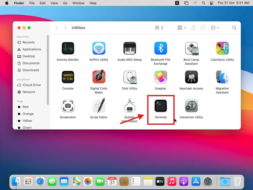 Open Terminal MacOS