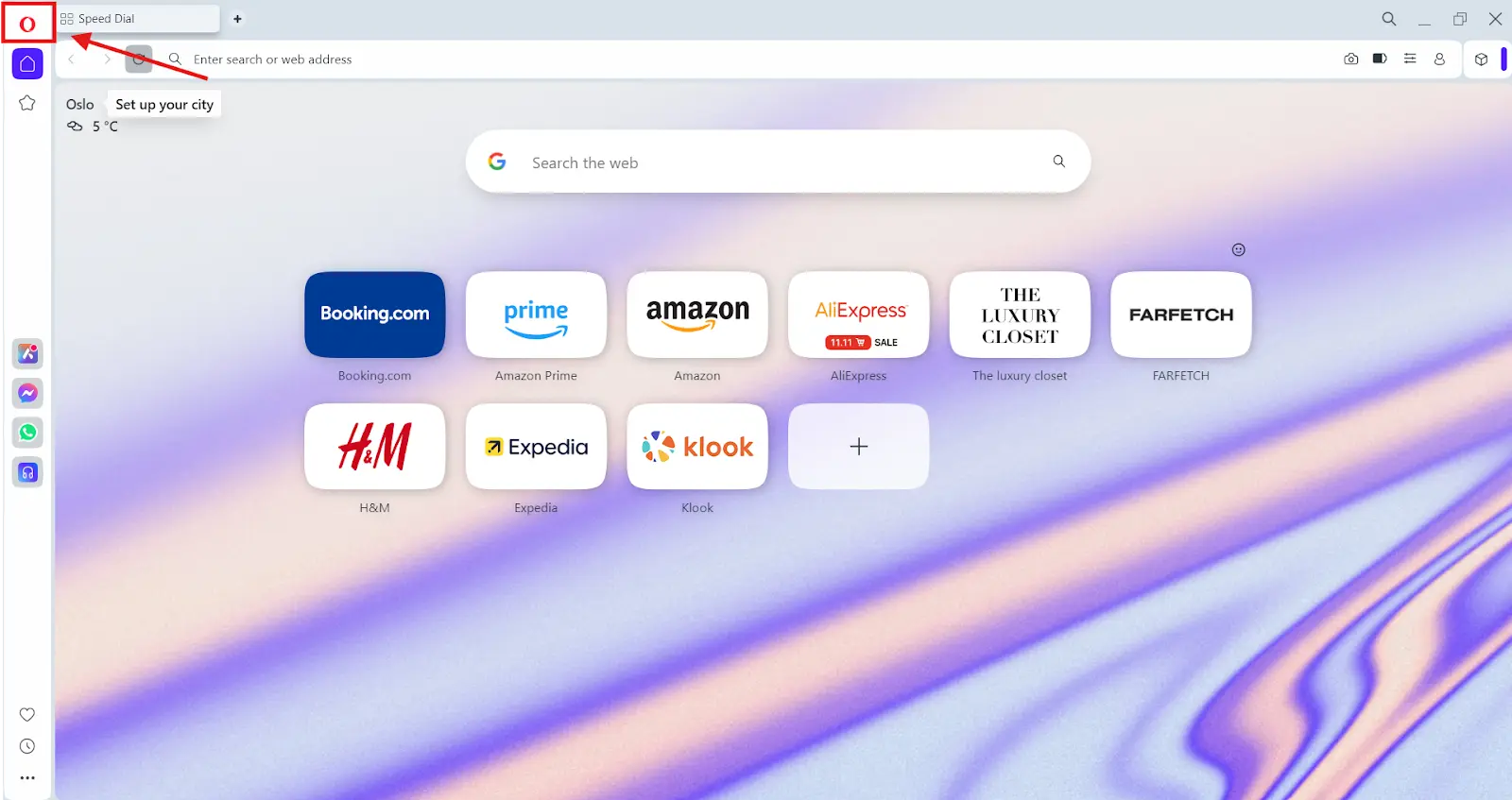 opera menu
