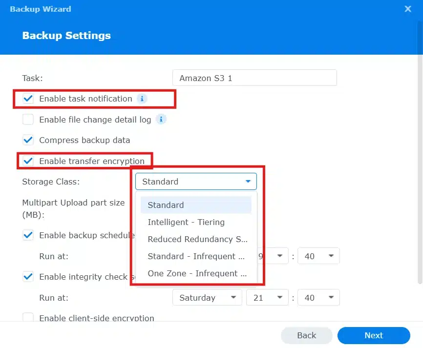 backup configurations