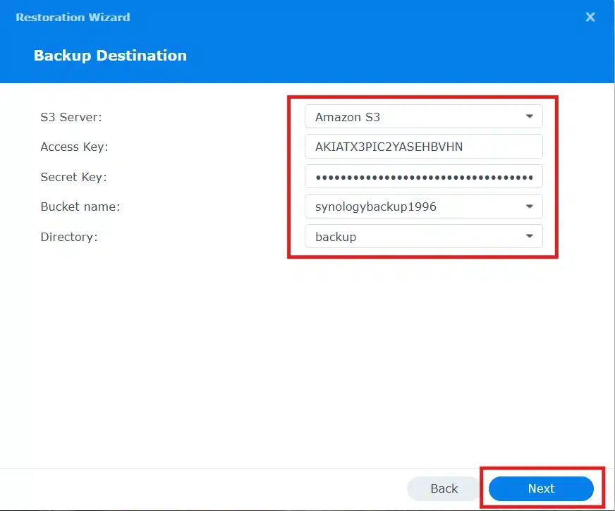 s3 bucket credentials