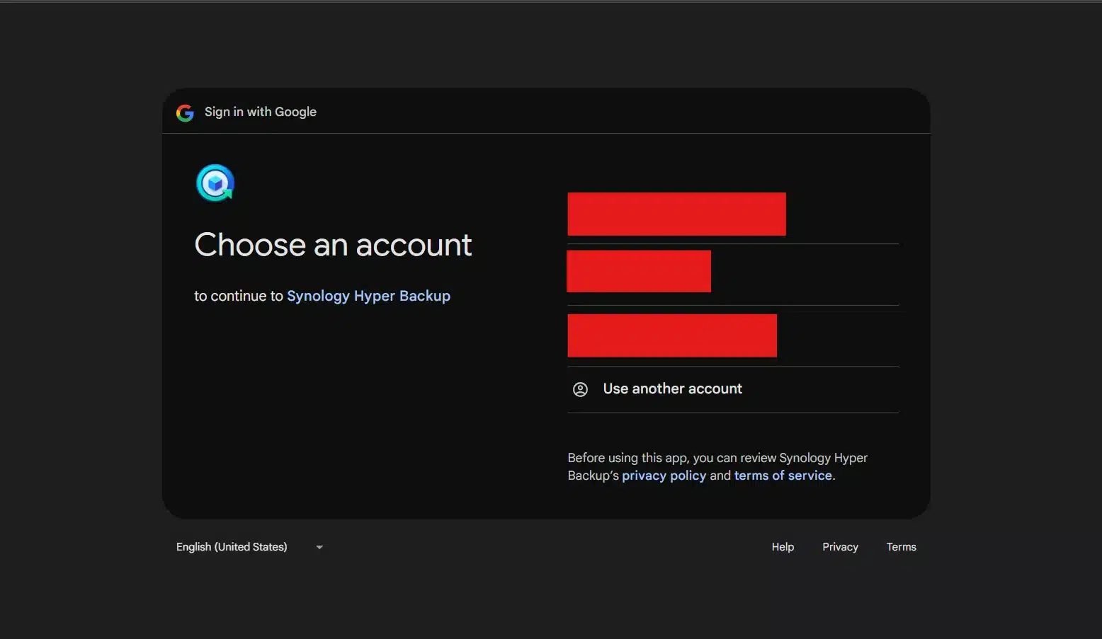 Google Account Login